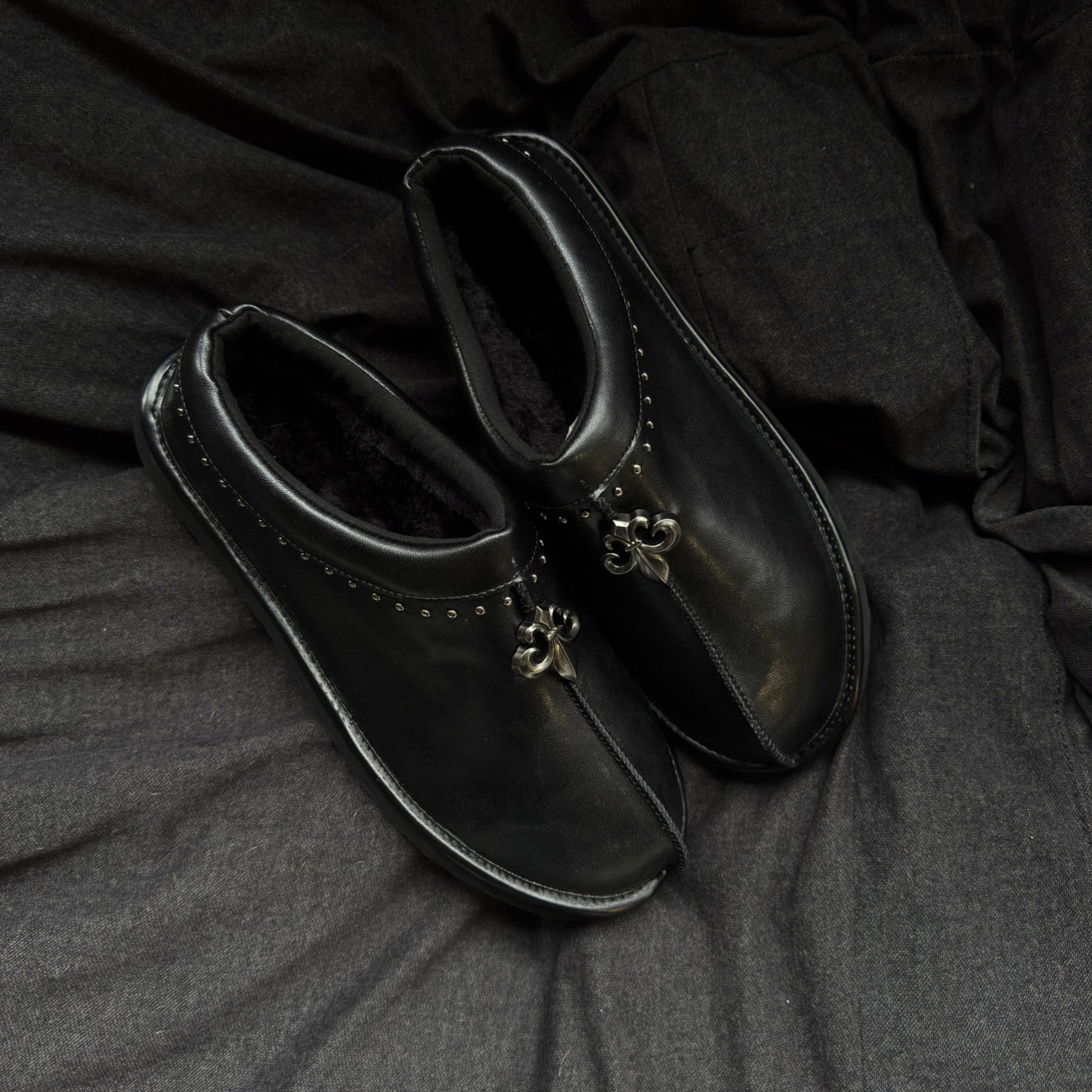 Chrome Fleur Mules - SALE ENDS TODAY ⏰