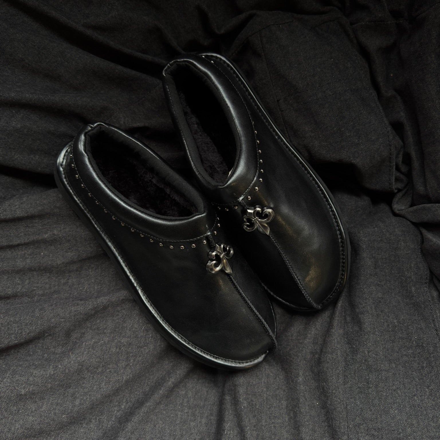 Chrome Fleur Mules - SALE ENDS TODAY ⏰